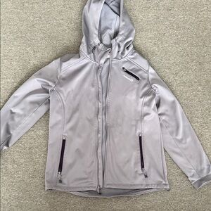 Avalanche Silver Hooded Jacket with Zipper Pockets